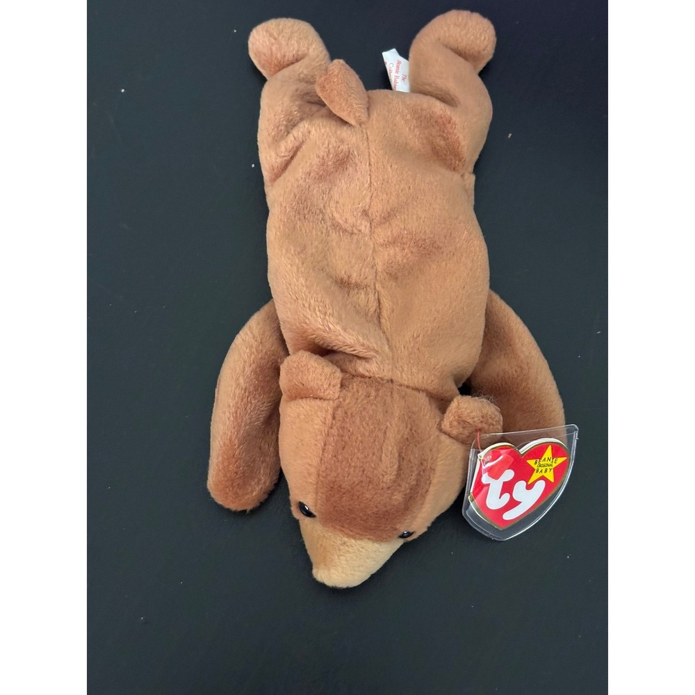 Ty Beanie Babies Cubbie Brown Bear 1993 Plush Toy with Tags 4010